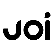 JOI AI logo with a black joi wordmark on a white rounded square